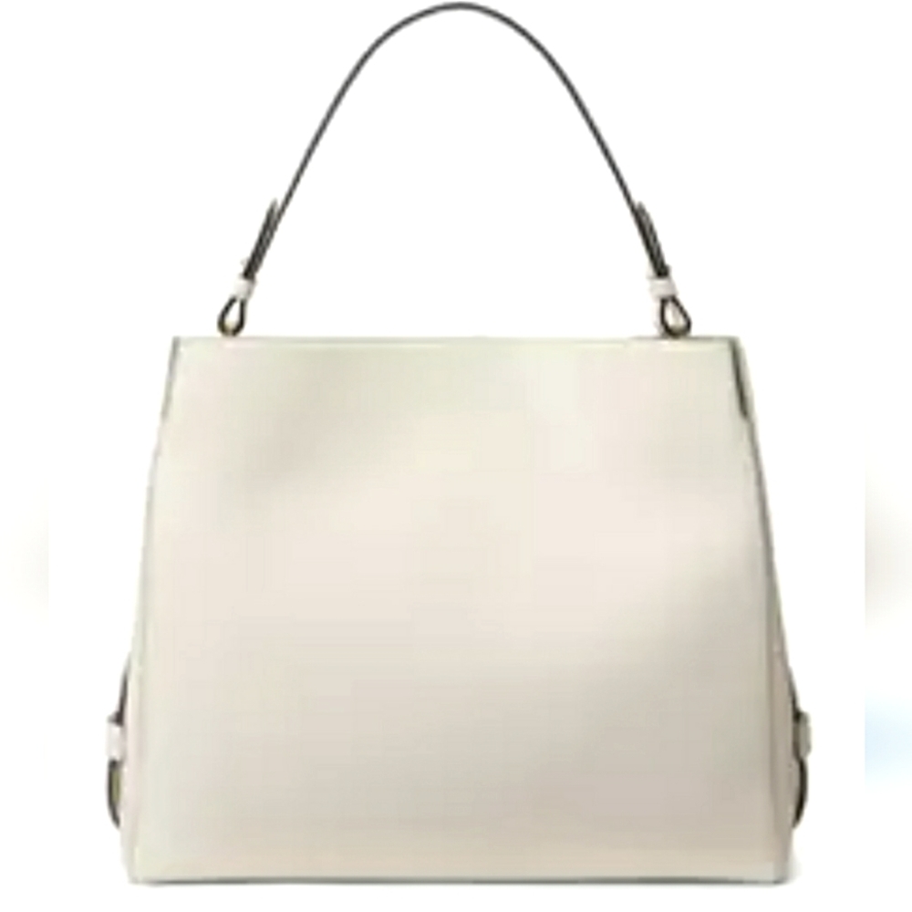 Lauren Ralph Lauren Peyton‎ Satchel Cream Handbag. NWT.